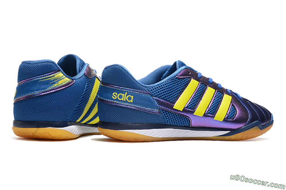 Adidas Top Sala IC Indoor & Futsal Soccer Shoes - Blue/Yellow/White 6