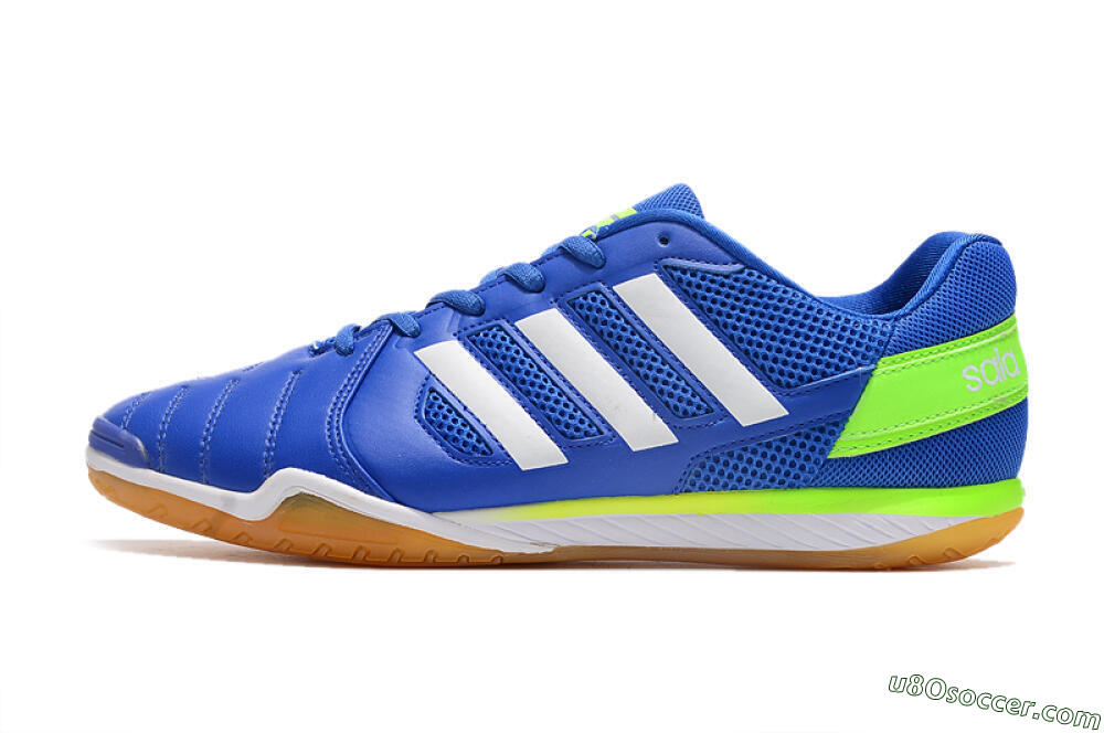 Adidas Top Sala IC Indoor & Futsal Soccer Shoes - Blue/White/Yellow 2