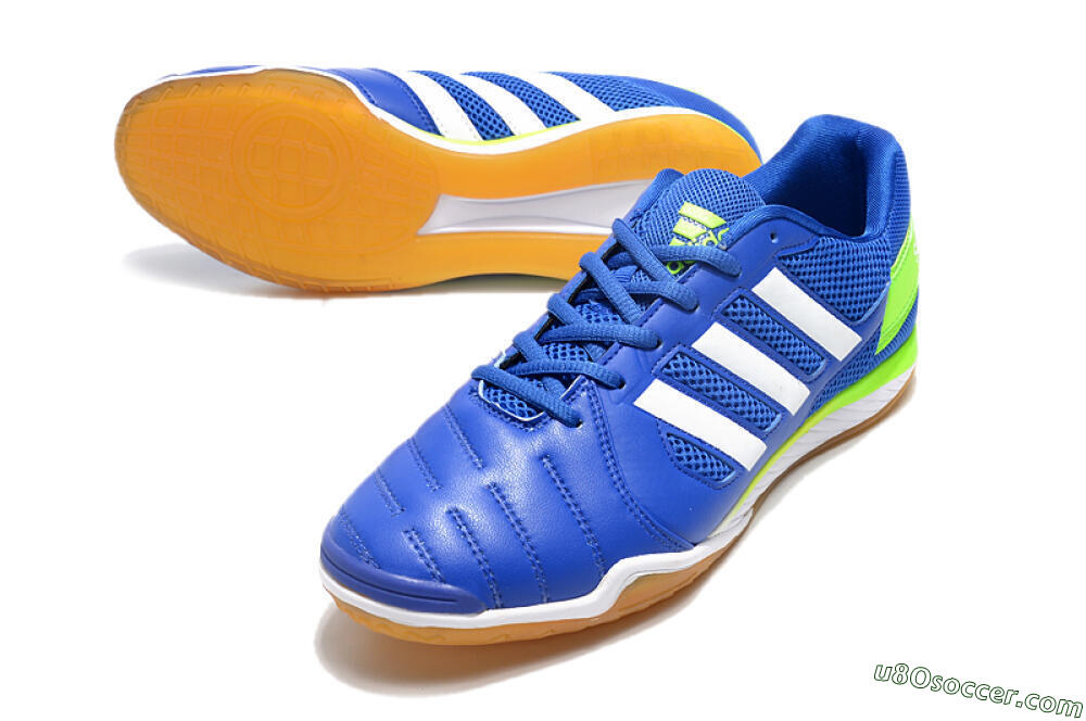 Adidas Top Sala IC Indoor & Futsal Soccer Shoes - Blue/White/Yellow 3