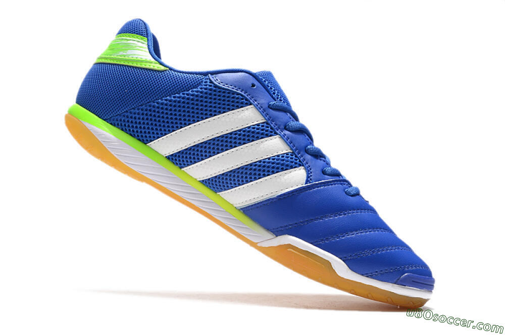 Adidas Top Sala IC Indoor & Futsal Soccer Shoes - Blue/White/Yellow 4