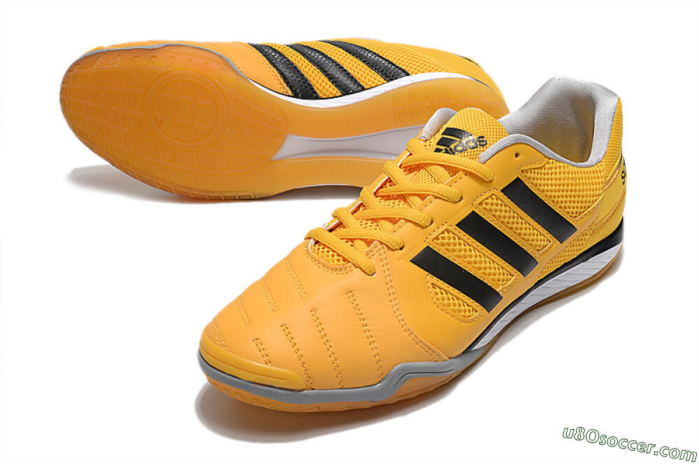 Adidas Top Sala IC Indoor & Futsal Soccer Shoes - Yellow/Black/White 3