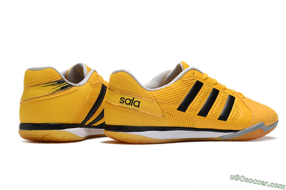 Adidas Top Sala IC Indoor & Futsal Soccer Shoes - Yellow/Black/White 6