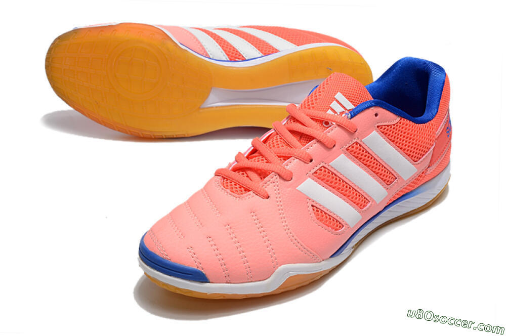Adidas Top Sala IC Indoor & Futsal Soccer Shoes - Pink/White/Blue 3
