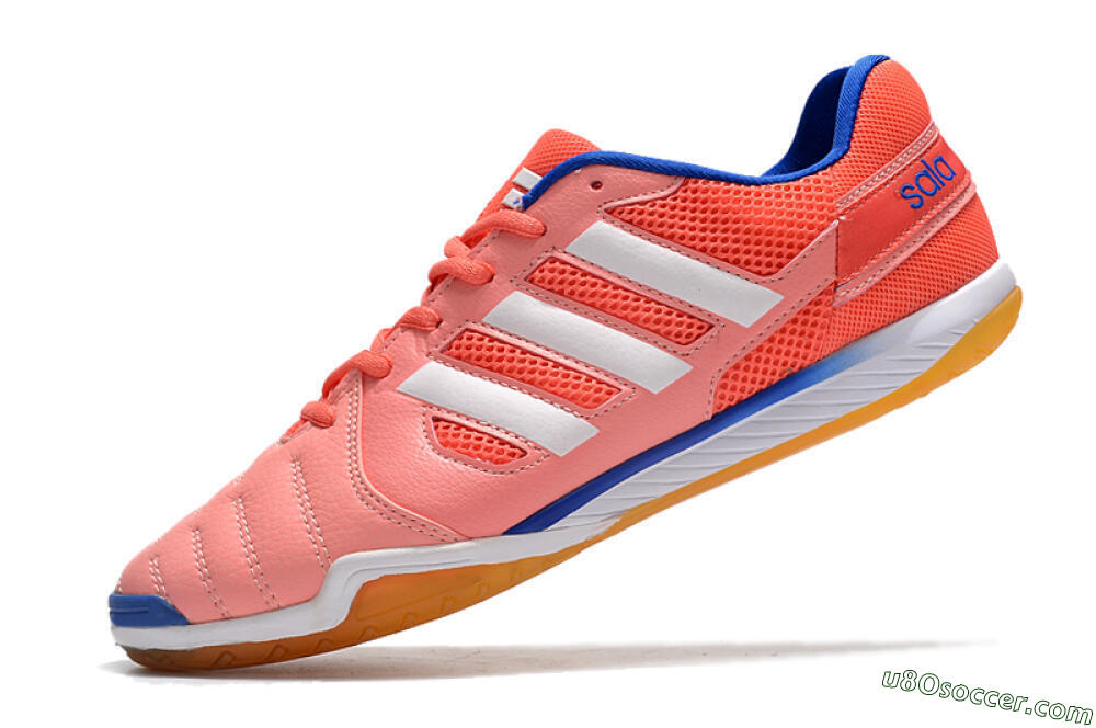 Adidas Top Sala IC Indoor & Futsal Soccer Shoes - Pink/White/Blue 5