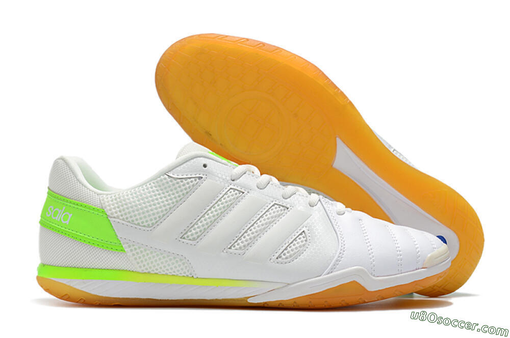 Adidas Top Sala IC Indoor & Futsal Soccer Shoes - White/Yellow 1