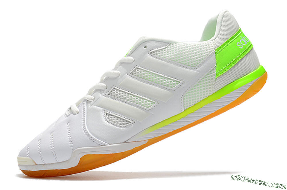 Adidas Top Sala IC Indoor & Futsal Soccer Shoes - White/Yellow 5