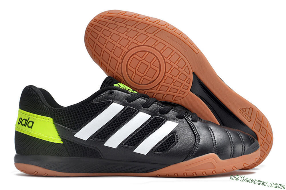 Adidas Top Sala IC Indoor & Futsal Soccer Shoes - Black/White/Yellow 1