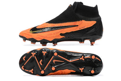 Nike Phantom GX DF Elite FG Firm Ground Soccer Cleats - Orange/Black/Gold