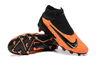 Nike Phantom GX DF Elite FG Firm Ground Soccer Cleats - Orange/Black/Gold