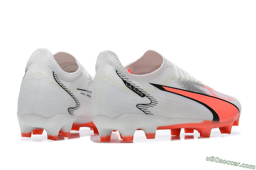 Puma Ultra Ultimate FG Firm Ground Soccer Cleats - White/Pink/Black 9