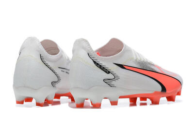 Puma Ultra Ultimate FG Firm Ground Soccer Cleats - White/Pink/Black