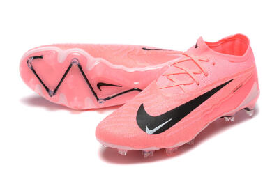 Nike Phantom GX Elite FG Firm Ground Soccer Cleats - Pink/Black/White
