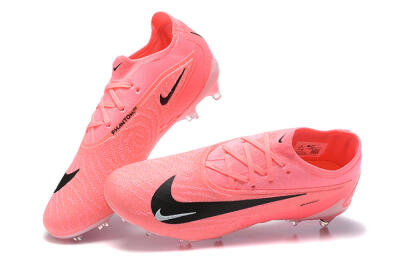 Nike Phantom GX Elite FG Firm Ground Soccer Cleats - Pink/Black/White