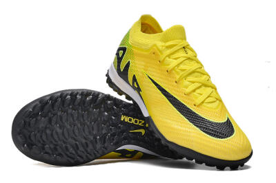 Nike Air Zoom Mercurial Vapor 15 Elite TF Artificial Turf Soccer Shoes - Yellow/Black/White