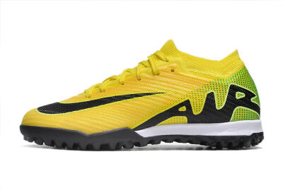 Nike Air Zoom Mercurial Vapor 15 Elite TF Artificial Turf Soccer Shoes - Yellow/Black/White