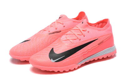 Nike Phantom GX Elite TF Artificial Turf Soccer Shoes - Pink/Black/White