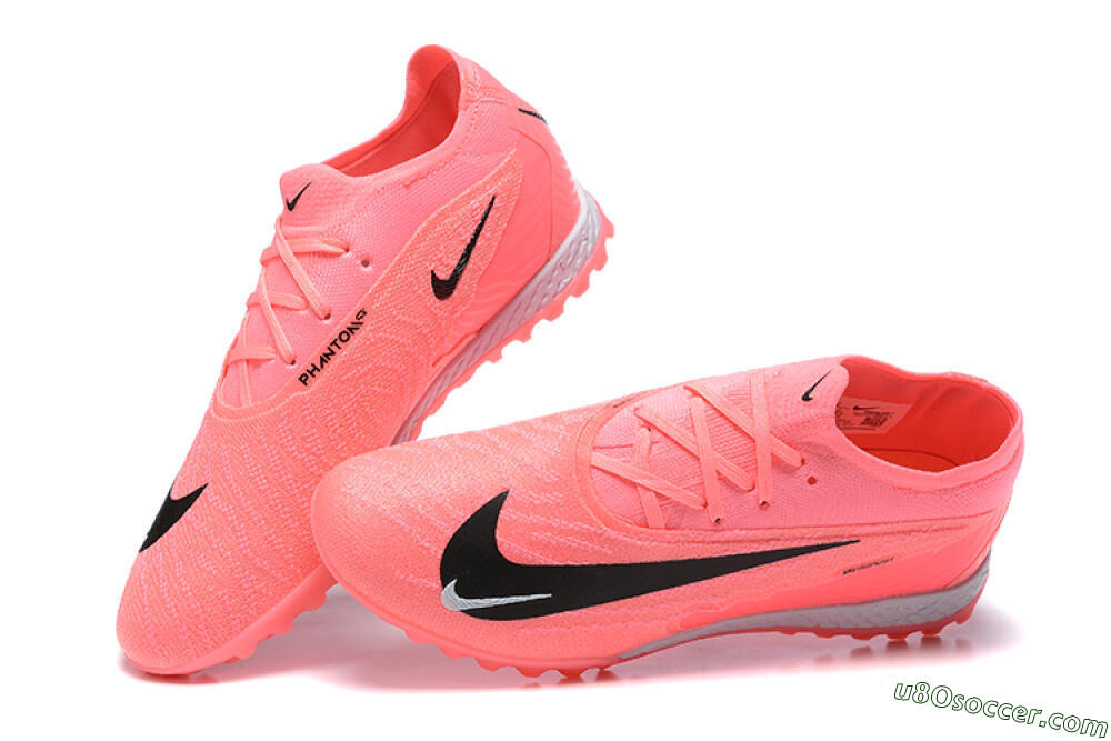 Nike Phantom GX Elite TF Artificial Turf Soccer Shoes - Pink/Black/White 6