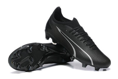 Puma Ultra Ultimate FG Firm Ground Soccer Cleats - Black/Silver