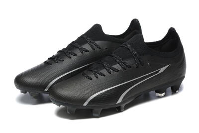 Puma Ultra Ultimate FG Firm Ground Soccer Cleats - Black/Silver