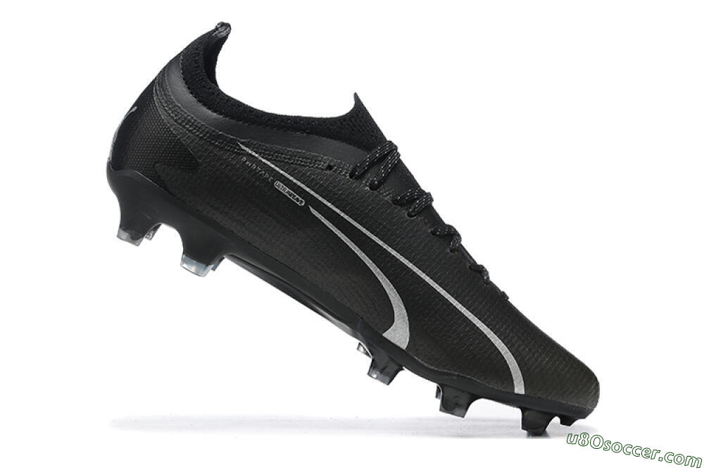 Puma Ultra Ultimate FG Firm Ground Soccer Cleats - Black/Silver 7