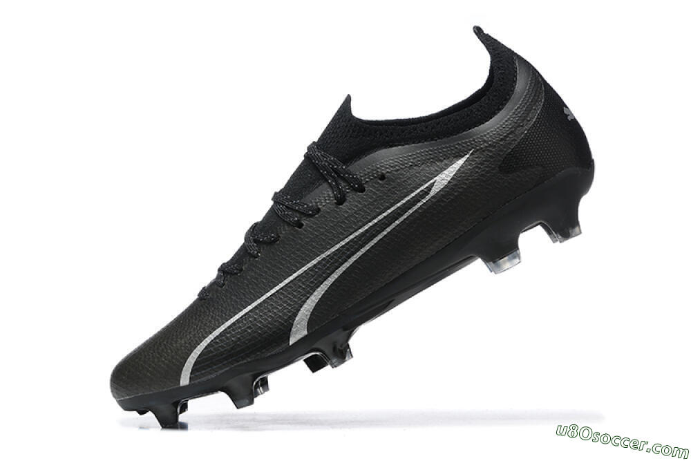 Puma Ultra Ultimate FG Firm Ground Soccer Cleats - Black/Silver 8