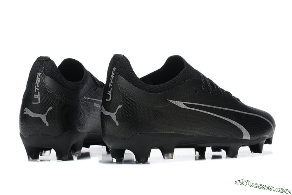 Puma Ultra Ultimate FG Firm Ground Soccer Cleats - Black/Silver 9