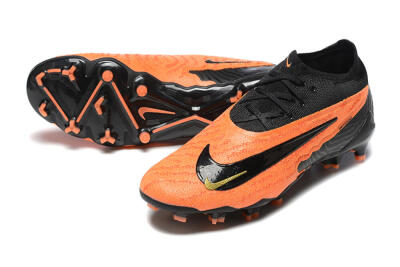 Nike Phantom GX Elite FG Firm Ground Soccer Cleats - Orange/Black/Gold