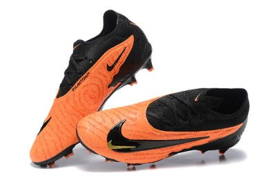 Nike Phantom GX Elite FG Firm Ground Soccer Cleats - Orange/Black/Gold
