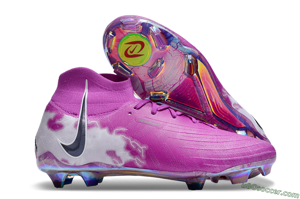 Nike Phantom Luna Elite SE NU FG Firm Ground Soccer Cleats - Fuchsia Dream/Barely Grape 1