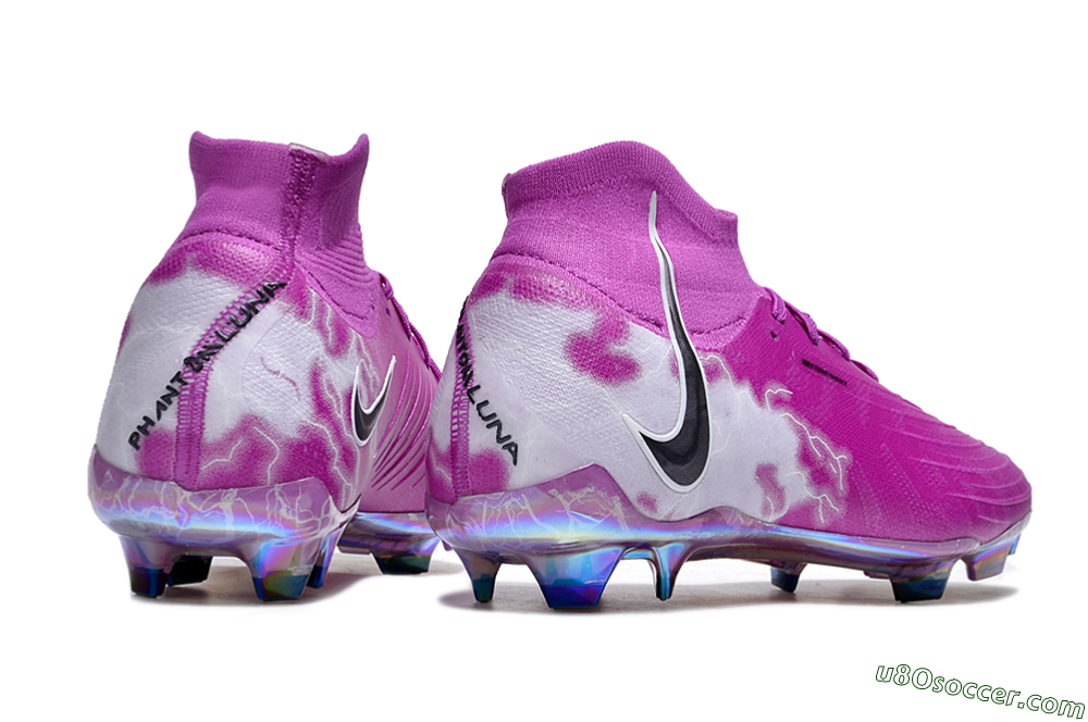 Nike Phantom Luna Elite SE NU FG Firm Ground Soccer Cleats - Fuchsia Dream/Barely Grape 6