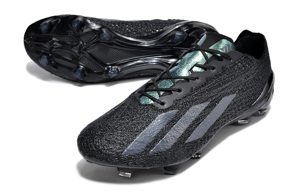 Adidas X Crazyfast Strung+ FG Firm Ground Soccer Cleats - Black/White 3