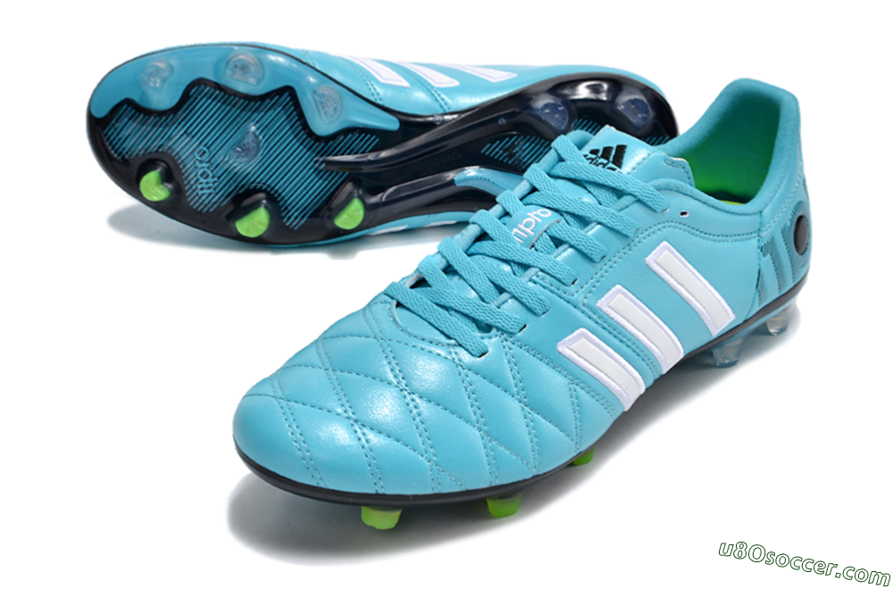 Adidas Adipure 11 PRO X PD25 TRX FG Firm Ground Soccer Cleats - Blue/White/Black 3