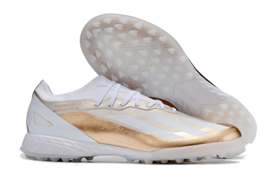 Adidas X Crazyfast.1 TF Artificial Turf Soccer Shoes - Gold/White