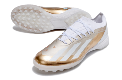 Adidas X Crazyfast.1 TF Artificial Turf Soccer Shoes - Gold/White