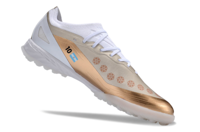 Adidas X Crazyfast.1 TF Artificial Turf Soccer Shoes - Gold/White