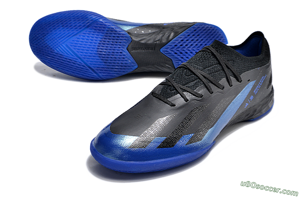 Adidas X Crazyfast.1 IC Indoor & Futsal Soccer Shoes - Blue/Black 3