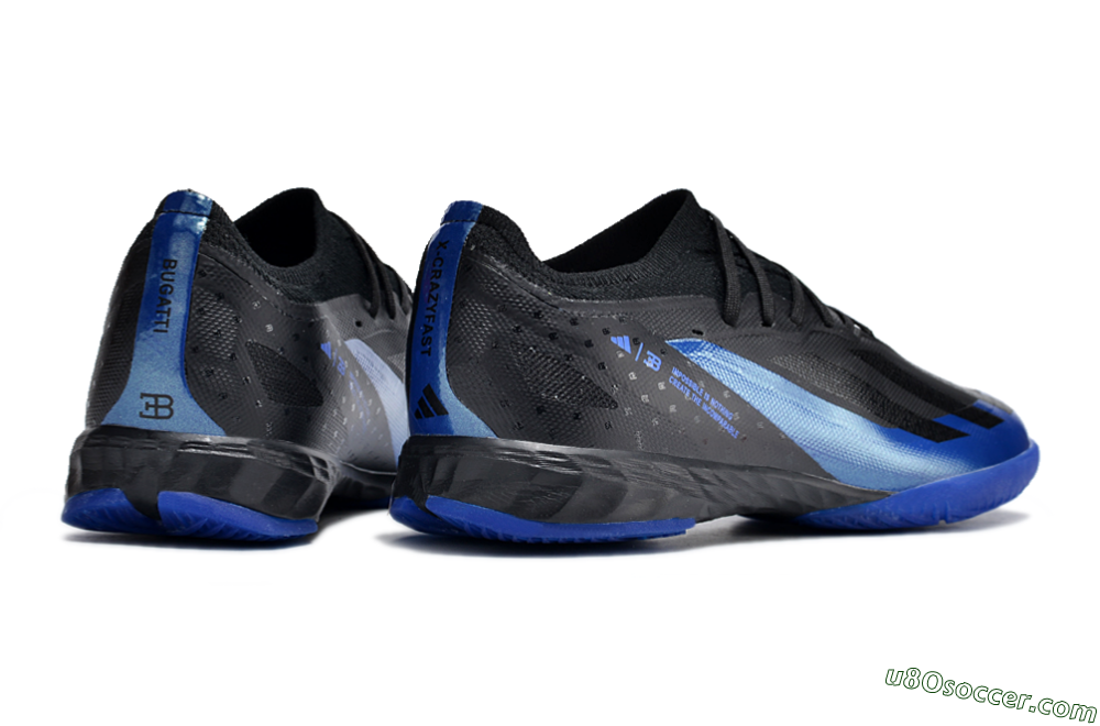 Adidas X Crazyfast.1 IC Indoor & Futsal Soccer Shoes - Blue/Black 6