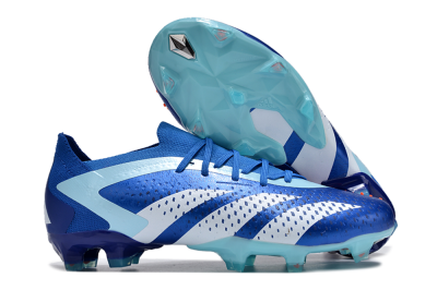 Adidas Predator Accuracy Paul Pogba.1 FG Firm Ground Soccer Cleats - Blue/White/Jade