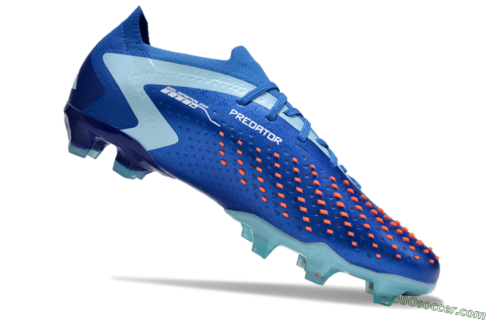 Adidas Predator Accuracy Paul Pogba.1 FG Firm Ground Soccer Cleats - Blue/White/Jade 4