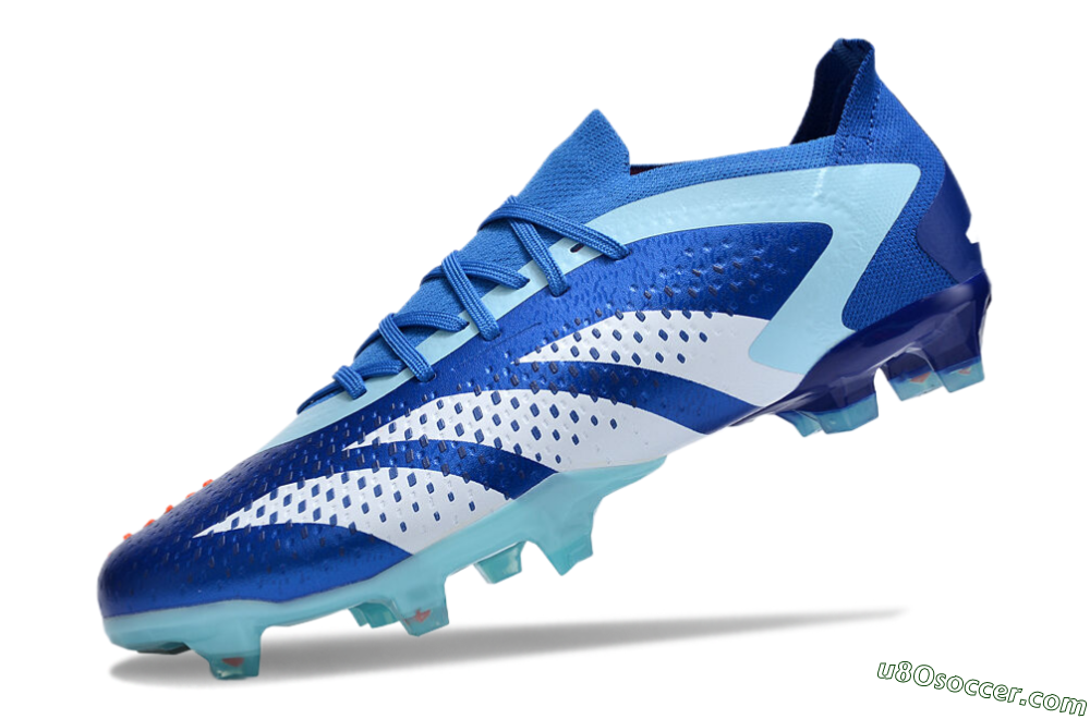 Adidas Predator Accuracy Paul Pogba.1 FG Firm Ground Soccer Cleats - Blue/White/Jade 5