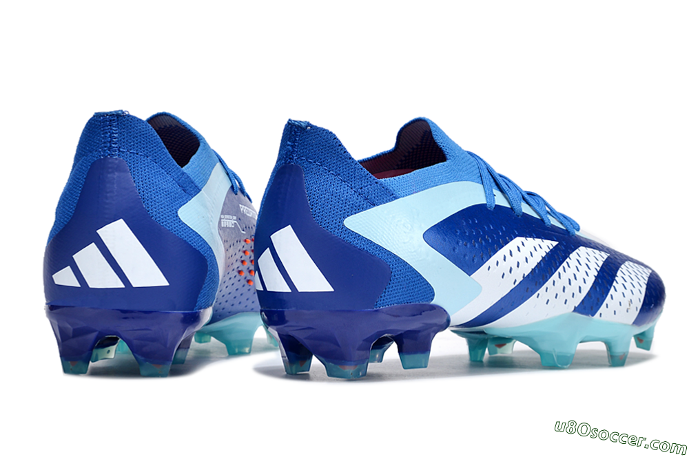 Adidas Predator Accuracy Paul Pogba.1 FG Firm Ground Soccer Cleats - Blue/White/Jade 6