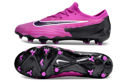 Nike Phantom GX Academy FG Firm Ground Soccer Cleats - Pink/Purple/Black