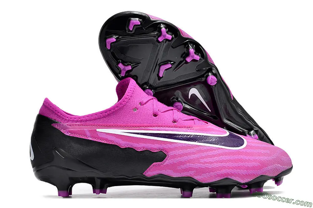 FG Soccer Cleats - Nike Phantom GX Academy in Pink, Purple, and