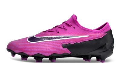 Nike Phantom GX Academy FG Firm Ground Soccer Cleats - Pink/Purple/Black