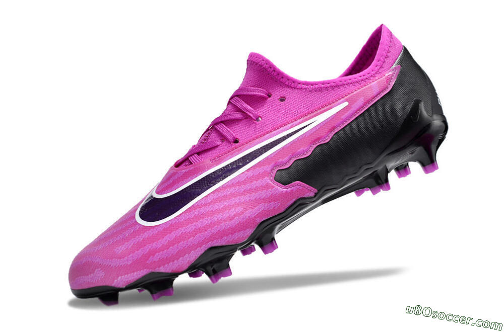 Nike Phantom GX Academy FG Firm Ground Soccer Cleats - Pink/Purple/Black 5