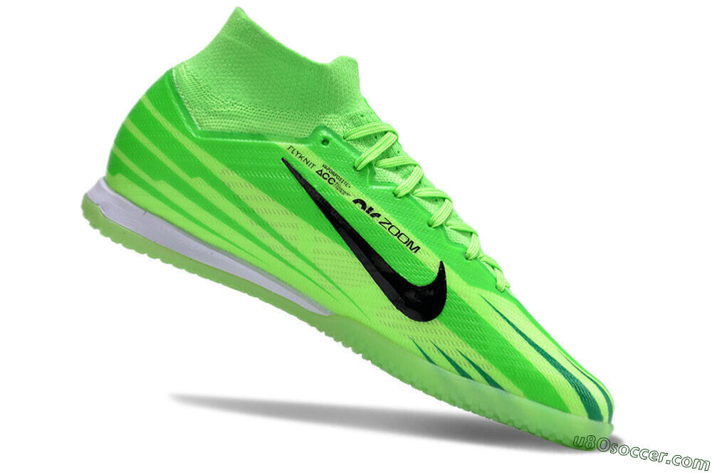 Nike Air Zoom Mercurial Superfly 9 Elite Dream Speed 2024 IC Indoor & Futsal Soccer Shoes - Yellow/Green/Black 4