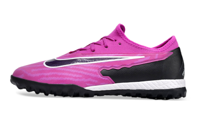 Nike React Phantom GX Pro TF Artificial Turf Soccer Shoes - Pink/Purple/Black