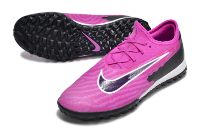 Nike React Phantom GX Pro TF Artificial Turf Soccer Shoes - Pink/Purple/Black