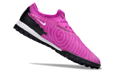 Nike React Phantom GX Pro TF Artificial Turf Soccer Shoes - Pink/Purple/Black