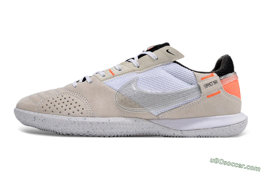 Nike Street Gato IC Indoor & Futsal Soccer Shoes - Brown/White/Orange 2